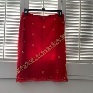 Red and Gold Skirt